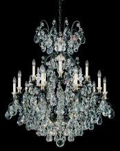  3773-76 - Renaissance 16 Light 120V Chandelier in Heirloom Bronze with Clear Heritage Handcut Crystal