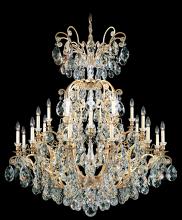  3774-48 - Renaissance 25 Light 120V Chandelier in Antique Silver with Clear Heritage Handcut Crystal