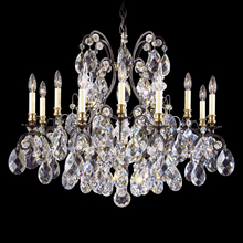  3790-51 - Renaissance 13 Light 120V Chandelier in Black with Clear Heritage Handcut Crystal