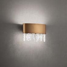  S3510-18O - Soleil 10in LED 3000K/3500K/4000K 120V-277V Wall Sconce in Black with Clear Optic Crystal