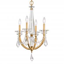  S6704N-22R - Verona 4 Light 120V Chandelier in Heirloom Gold with Clear Radiance Crystal