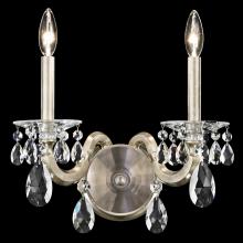  S8602N-51R - San Marco 2 Light 120V Chandelier in Black with Clear Radiance Crystal
