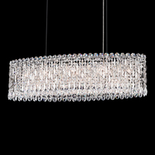  RS8340N-401H - Sarella 12 Light 120V Linear Pendant in Polished Stainless Steel with Clear Heritage Handcut Cryst