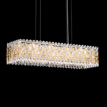  RS8344N-401H - Sarella 13 Light 120V Linear Pendant in Polished Stainless Steel with Clear Heritage Handcut Cryst