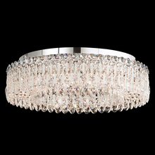  RS8347N-22H - Sarella 12 Light 120V Flush Mount in Heirloom Gold with Clear Heritage Handcut Crystal