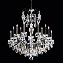  ST1852N-76H - Sonatina 14 Light 120V Chandelier in Heirloom Bronze with Clear Heritage Handcut Crystal