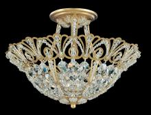  9841-22H - 5 Light 110V Close to Ceiling in Heirloom Gold with Clear Heritage Crystal