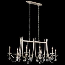  VA8436N-22H - Vesca 8 Light 120V Chandelier in Heirloom Gold with Clear Heritage Handcut Crystal