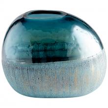  11072 - Cape Caspian Vase|Blue-SM