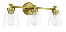  12724SB3 - Henning 3 Light Vanity in Satin Brass