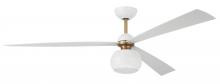  OTT60WSB3 - 60" Otto in White/Satin Brass w/ White Blades