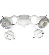  F400-W-LED - Universal 4 Light Fitter in White