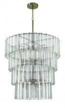  48628-SB - Museo 28 Light Chandelier in Satin Brass