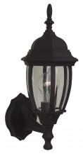  Z260-TB - Bent Glass 1 Light Small Outdoor Wall Lantern in Textured Black