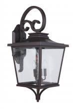  ZA2934-DBG - Tillman 3 Light Extra Large Outdoor Wall Lantern in Dark Bronze Gilded