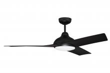  BEK54FB3 - 54" Beckham Indoor/Outdoor (Damp) in Flat Black w/ Flat Black Blades