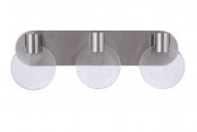  15122BNK-LED - Glisten 3 Light LED Vanity in Brushed Polished Nickel