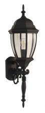  Z280-TB - Bent Glass Cast 1 Light Medium Outdoor Wall Lantern in Textured Black