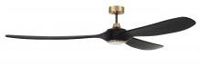  EVY72FBSB3 - 72" Envy in Flat Black/Satin Brass w/ Flat Black Blades