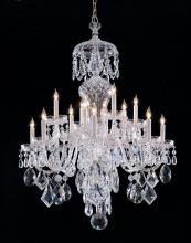  1048-CH-CL-MWP - Crystorama Traditional Crystal 16 Light Clear Crystal Chrome Chandelier