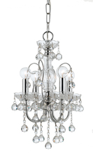  3324-CH-CL-MWP - Imperial 4 Light Clear Crystal Chrome Mini Chandelier