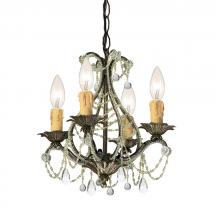  4714-BI-CL-MWP - Crystorama Paris Market 4 Light Birch Mini Chandelier II