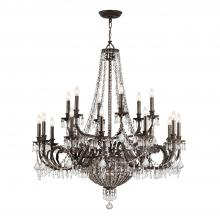  5169-EB-CL-MWP - Vanderbilt 23 Light Hand Cut Crystal English Bronze Chandelier