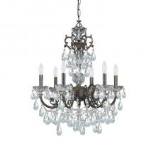  5196-EB-CL-I - Legacy 6 Light Clear Italian Crystal English Bronze Chandelier