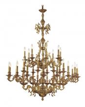  5247-AG - Crystorama Yorkshire 32 Light Aged Brass Chandelier