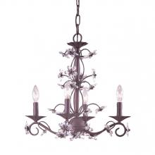  5404-DR - Paris Market 4 Light Rust Mini Chandelier