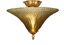  5673X-OB - 2 Light Gold Leaf Eclectic Ceiling Mount