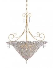  5907-BG-VIOLET - Signature 10 Light Violet Crystal Chandelier