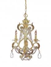  6703-CM - Winslow 3 Light Optical Crystal Champagne Mini Chandelier