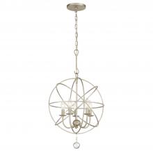  9224-OS - Solaris 5 Light Olde Silver Mini Chandelier