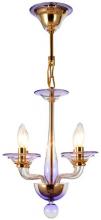  9924-GD-AM - Crystorama Stella 4 Light Gold Mini Chandelier