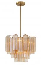  ADD-300-AG-AM - Addis 4 Light Aged Brass Mini Chandelier