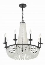  BLA-10668-MK - Bella 8 Light Matte Black Chandelier