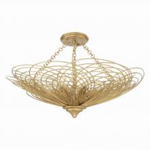  DOR-B7706-RG_CEILING - Doral 6 Light Renaissance Gold Semi Flush Mount