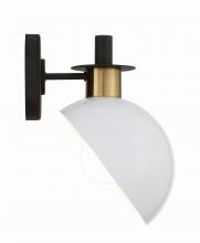  GIG-811-BK-AG - Gigi 1 Light Black + Aged Brass Sconce