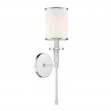  HAT-471-PN - Hatfield 1 Light Polished Nickel Sconce