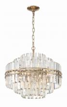  HAY-1405-AG - Hayes 12 Light Aged Brass Chandelier