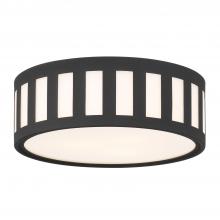  KEN-2203-BF - Kendal 3 Light Black Forged Flush Mount