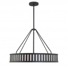  KEN-8306-BF - Kendal 6 Light Black Forged Chandelier