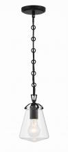  VSS-7002-MK - Voss 1 Light Matte Black Mini Pendant