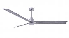  AK-BN-BW-72 - Alessandra 3-blade transitional ceiling fan in brushed nickel finish with Barn Wood blades. Optimi