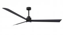  AKLK-BK-BK-72 - Alessandra 3-blade transitional ceiling fan in matte black finish with matte black blades. Optimiz