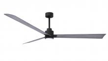  AKLK-BK-BW-72 - Alessandra 3-blade transitional ceiling fan in matte black finish with Barn Wood blades. Optimized