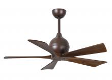  IR5-TB-WA-42 - Irene-5 five-blade paddle fan in Textured Bronze finish with 42" solid walnut tone blades.