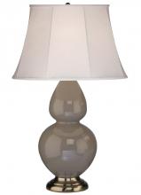  1749 - Smokey Taupe Double Gourd Table Lamp