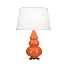  242X - Pumpkin Small Triple Gourd Accent Lamp
